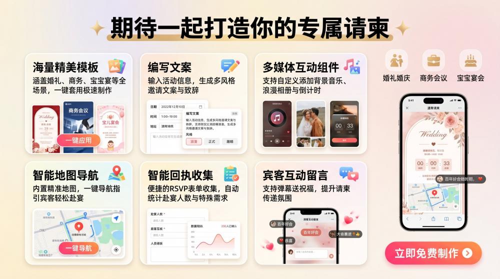 2026高端年会邀请函制作，便捷又高级